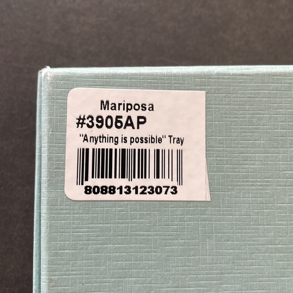 Mariposa “Anything is possible.” Silver Tray New in original box - Picture 6 of 7
